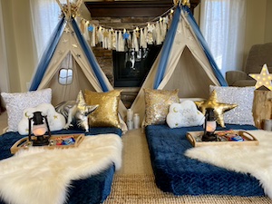 Starry Night Glamping Theme, by Fargo Glamping